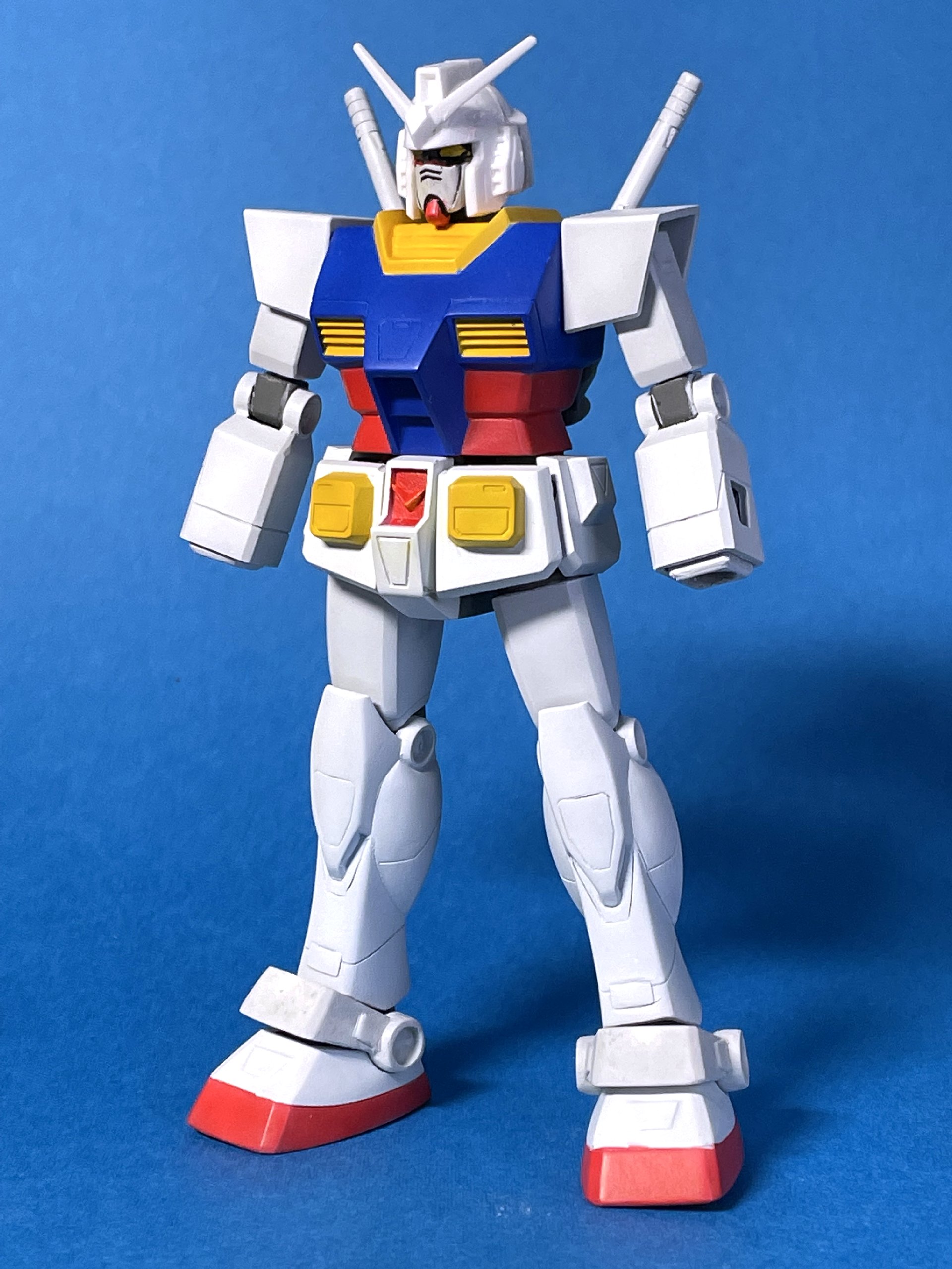 mg νガンダムver.ka 全塗装完成品 筋彫りマスキング発光など